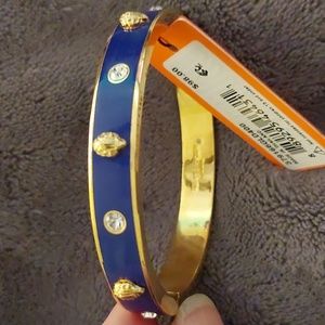 Kurt Geiger blue enamel eagle bangle